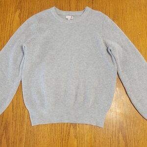 SO Light Gray Ribbed Sweater